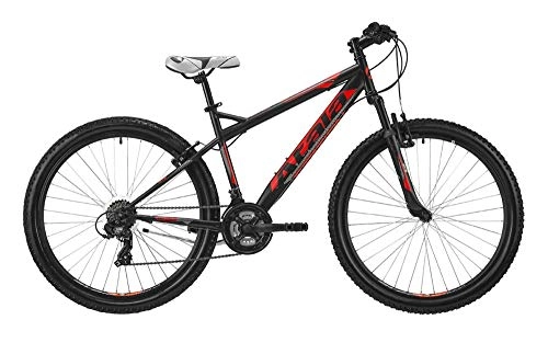 Bicicletas de montaña : Atala Mountain Bike Station 2019 27, 5 pulgadas, 21 velocidades, talla XS, 135 cm a 150 cm, color negro – rojo neón