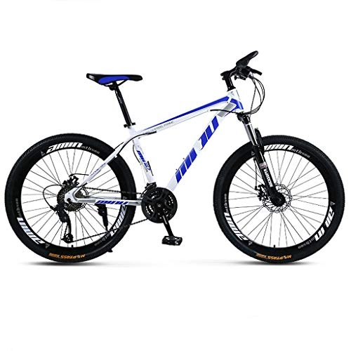 Bicicletas de montaña : Bicicleta De Montaa, 30 Velocidad De Choque De Carreras De Velocidad Variable Absorbedor De Freno De Doble Disco De Bicicleta Estudiante De 26 Pulgadas Azul