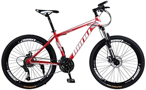 Bicicletas de montaña : Bicicleta De Montaa De 26 Pulgadas, MTB, Hombre Y Mujer Apta para El Ciclo Al Aire Libre, Ciclismo De Carrera Cmoda Y Rpida A Velocidad Rpida - 21 Velocidades, Rojo