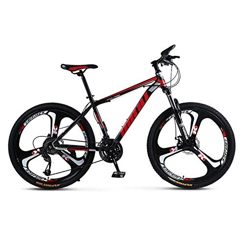 Bicicletas de montaña : Bicicleta De Montaa, De 26 Pulgadas Ruedas De Bicicleta 21-30 Velocidades Opciones con Suspensin Tenedor del Freno De Disco / , Black Red, 27 Speed
