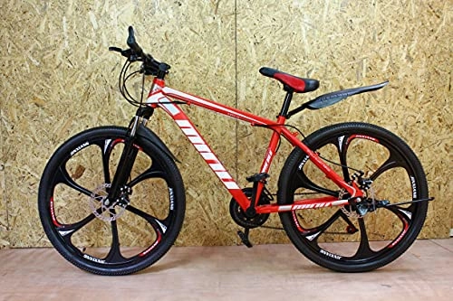 Bicicletas de montaña : Bicicleta de Montaña 2021 para Hombres Mujeres Junior 26'' Rueda 21 Velocidad Color Rojo