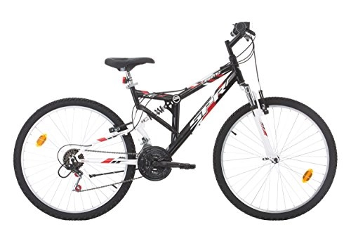 Bicicletas de montaña : Bicicleta de montaña, 26 pulgadas, suspensión total, modelo masculino "Legend / SPR", 18 velocidades indexadas, Frenos V-Brake