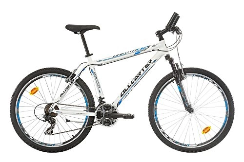 Bicicletas de montaña : Bicicleta de montaña Allcarter Dakota para hombre, ruedas de 26 pulgadas, cuadro de aleación:19 pulgadas (48, 3 cm), 21 velocidades.Shimano., hombre, blanco