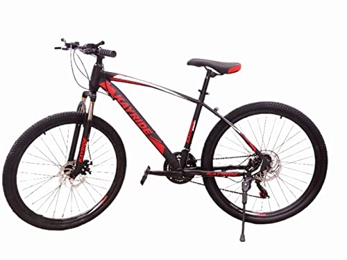 Bicicletas de montaña : Bicicleta de montaña completa doble suspensión MTB 26" rueda freno de disco 21 Spd azul