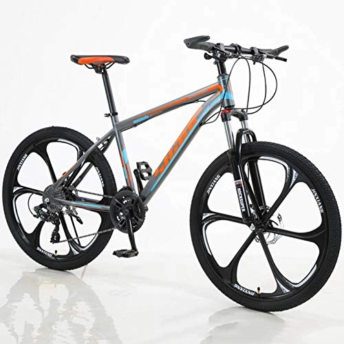 Bicicletas de montaña : Bicicleta de montaña con suspensión Completa, Bicicleta de montaña con Marco de Aluminio para Exteriores, Bicicleta de Freno de Disco Doble de 21 / 24 / 27 / 30 velocidades, Bicicleta de montaña con Freno