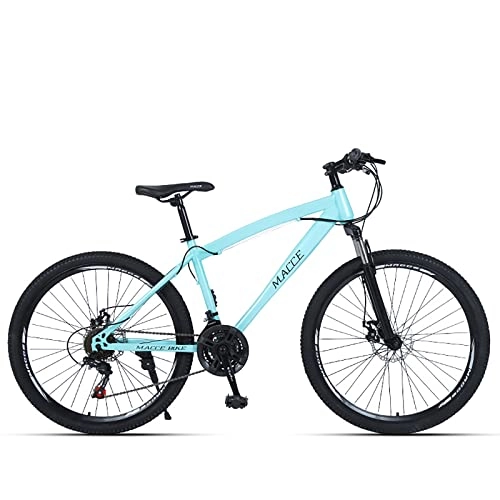 Bicicletas de montaña : Bicicleta de montaña de 26 pulgadas, bicicleta de montaña nueva de 27 velocidades, bicicleta antideslizante de freno de disco doble, una variedad de colores disponibles (26, azul)