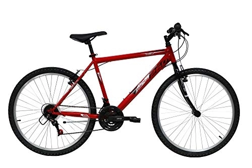 Bicicletas de montaña : Bicicleta de montaña rígida para hombre, 26 pulgadas, 18 velocidades, mangos giratorios, frenos V-Brake