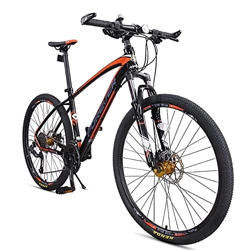 Bicicletas de montaña : Bicicleta de montaña ultraligera de 27, 5 pulgadas, marco de aleación de aluminio MTB, suspensión para hombre, bicicleta de 30 marchas, freno de disco doble con horquilla de bloqueo hidráulico y diseñ