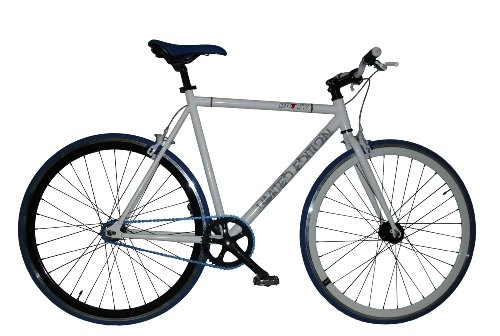 Bicicletas de montaña : Bicicleta FIXIE Gotty FX-40, Cuadro Fixie Acero 28", Llantas doble pared, pion fijo, Bielas de aluminio, tija de silln de aluminio, color blanco
