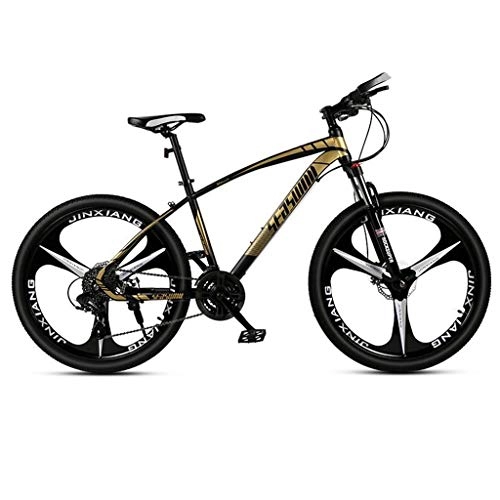 Bicicletas de montaña : Bicicleta Montaña MTB Bicicleta de montaña, bicicletas de montaña suspensión delantera, de doble freno de disco delantero y suspensión, chasis de acero al carbono, de 26 pulgadas rueda del mag Bicicle