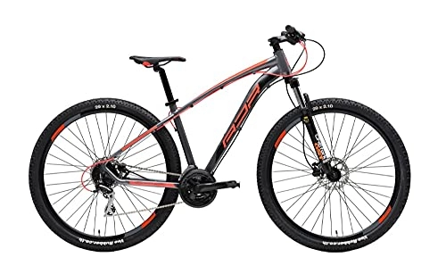 Bicicletas de montaña : Bicicleta MTB Adriática Wing RS de 29 pulgadas, tamaño L, Shimano Acera, 21 V, negro y rojo