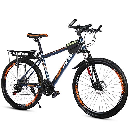 Bicicletas de montaña : Bicicletas de montaña, bicicletas para estudiantes de primaria y media y bicicletas de velocidad variable, color Tinta + regalo., tamao 24 pulgadas