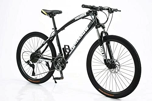 Bicicletas de montaña : Bicicletta - Bicicleta de montaña (26 pulgadas, freno de disco, suspensión de horquilla de suspensión), color negro