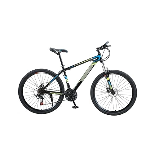 Bicicletas de montaña : Bicycles for Adults 21-Speed Adult Student Riding Light Scooter Shock-Absorbing Double Disc Brake Mountain Bike (Color : Green)