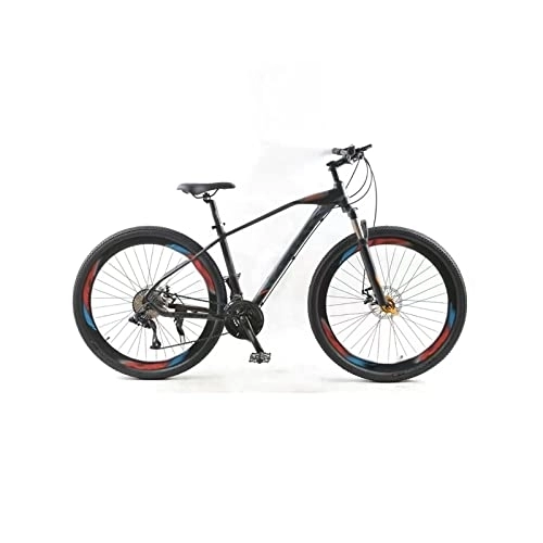 Bicicletas de montaña : Bicycles for Adults Bicycle Mountain Bike Road Bike 30-Speed Aluminum Alloy Frame Variable Speed Double Disc Brake Bike (Color : 24-Black Red)