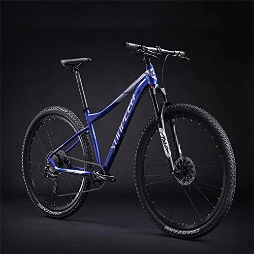 Bicicletas de montaña : Bike Bicicletas de montaña Estudiante Adulto MTB Bicicletas para Hombres Mujeres, Bicicletas Flying Ligera Crucero Bicicleta de 27 velocidades de 26 Pulgadas Bicicletas Rueda de Crucero Azul
