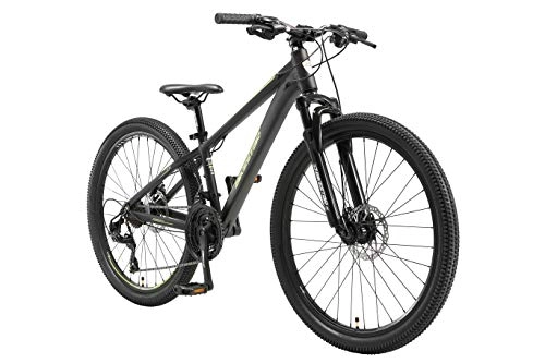 Bicicletas de montaña : BIKESTAR Bicicleta de montaña Hardtail de Aluminio, 21 Marchas Shimano 26" Pulgadas | Mountainbike con Frenos de Disco Cuadro 13" MTB | Negro