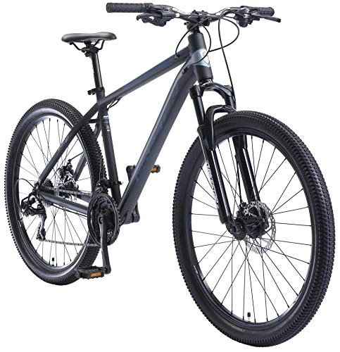 Bicicletas de montaña : BIKESTAR Bicicleta de montaña Hardtail de Aluminio, 21 Marchas Shimano 27.5" Pulgadas | Mountainbike con Frenos de Disco Cuadro 18" MTB | Azul