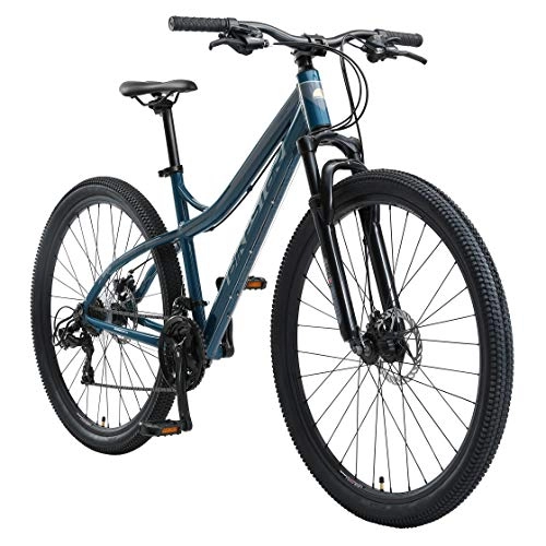Bicicletas de montaña : BIKESTAR Bicicleta de montaña Hardtail de Aluminio, 21 Marchas Shimano 29" Pulgadas | Mountainbike con Frenos de Disco Cuadro 18" MTB | Azul Gris