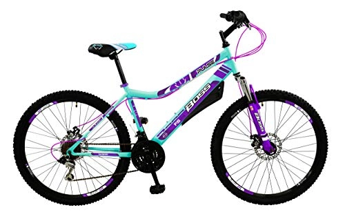 Bicicletas de montaña : Boss B3260106 Pulse L16 para Mujer, Color Menta / Morado, 66 cm