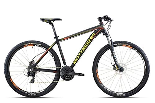 Bicicletas de montaña : BOTTECCHIA Bicicleta MTB 116 TX800 Disk 24S 29" Negro Amarillo H48