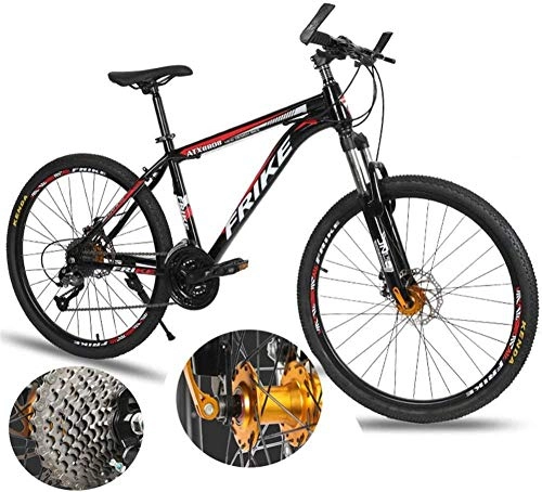 Bicicletas de montaña : BUK Bicicleta Montaña Adulto, Bicicleta de Trekking para Adultos Bicicleta de Trekking Cruzada 21 / 24 / 27 Bicicleta de Velocidad Variable fija-27velocidad_26in
