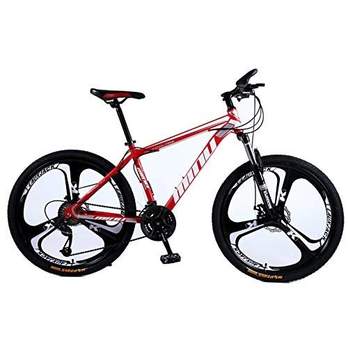 Bicicletas de montaña : Caige 26 Pulgadas de Bicicletas de Ruedas de Acero al Carbono de Alta Hardtail Bicicletas 21 Velocidad, Velocidad 24, 27 de Velocidad, Velocidad 30 Bicicletas Kit, B, 24 Speed