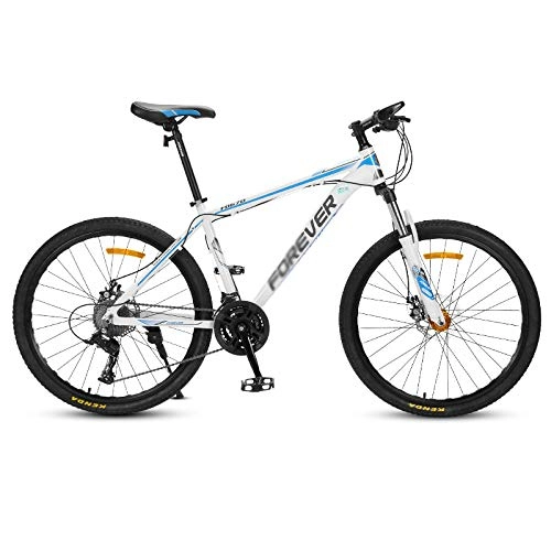 Bicicletas de montaña : Chengke Yipin Outdoor Mountain Bike Bicycle Speed Bicycle 24 Inch 24 Speed High Carbon Steel Frame Student Youth Shockproof Mountain Bike-Azul