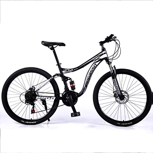 Bicicletas de montaña : CHHD Bicicleta de montaña de Velocidad Variable, Acero con Alto Contenido de Carbono, Doble Disco, Bicicleta de 26 / 24 Pulgadas para Hombres y Mujeres