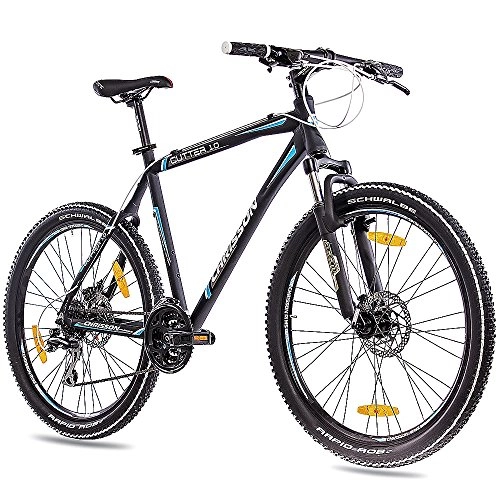 Bicicletas de montaña : CHRISSON Cutter 1.0 - Bicicleta de montaña (26", aluminio, con 24 G Acera), color negro mate