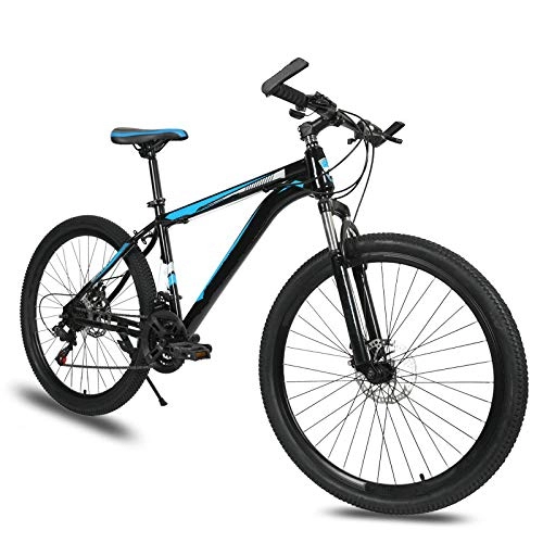 Bicicletas de montaña : Chunhe 26 pulgadas bicicleta de montaña adulto macho doble disco amortiguador, azul