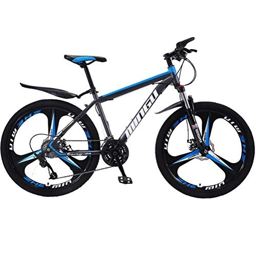 Bicicletas de montaña : CJH Offroad, Outdoor Sport, Variable Speed, Variable Speed ​​Mens Mtb, Hardtail Mountain Bikes Bicicleta de Carretera Urbana con Amortiguación Todoterreno (Color: Negro Azul, Tamaño: 21 Velocidades)
