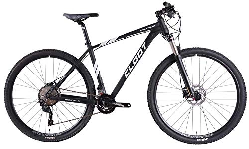 Bicicletas de montaña : CLOOT Bicicleta montaña 29" Negra Prolevel 2x10 11-42 Shimano Deore- Horquilla Aire (Talla S (153-163))