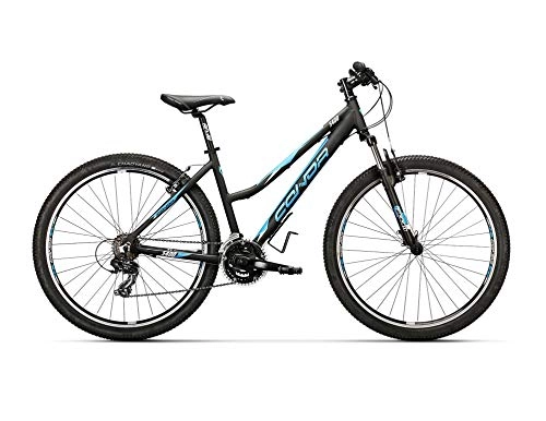 Bicicletas de montaña : Conor 5400 27, 5" Bicicleta Ciclismo Mujer, Negro / Azul, M