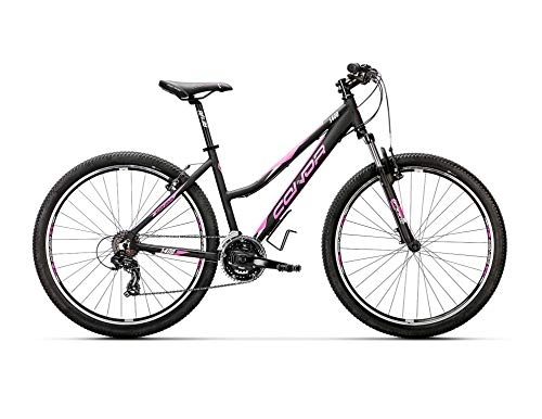 Bicicletas de montaña : Conor 5400 27, 5" Bicicleta Ciclismo Mujer, Negro / Rosa (Multicolor), M