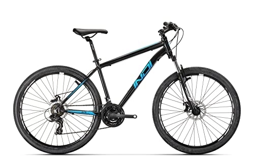 Bicicletas de montaña : Conor Indi 27 18 AZ Bicicleta, Adultos Unisex, Negro / Azul, 27.5