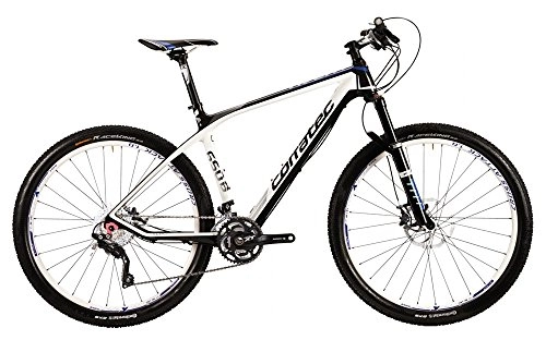 Bicicletas de montaña : Corratec X-Vert Carbon 0.1, 27, 5, Mountain Bike, 2015, negro blanco azul, RH 54 cm, 11 kg