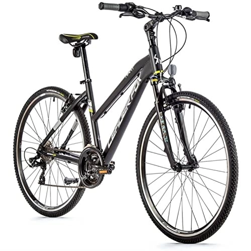 Bicicletas de montaña : Crosser Leader Fox Away Lady Trekking Bike 28 pulgadas 21 velocidades negro Rh 46 cm