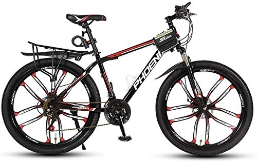 Bicicletas de montaña : CSS Ruedas de 26 pulgadas Honglianriven, bicicleta de bicicleta de montaña, cuadro de aleación de aluminio, doble freno de disco, velocidad 21 / 24 / 27 / 30, 10 ruedas de corte 7-10, 24