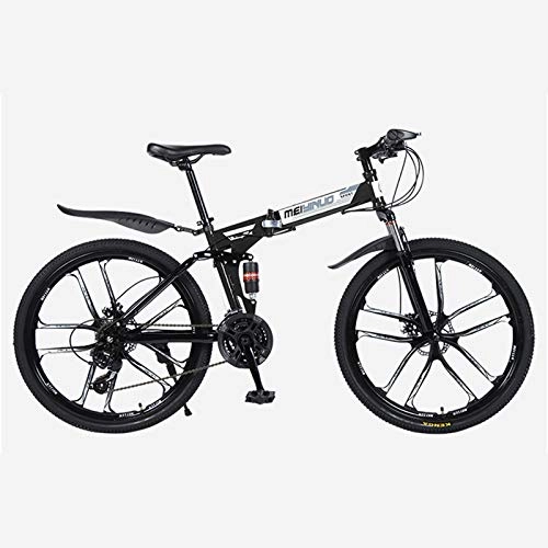 Bicicletas de montaña : Cómodo Respirable Ajustable Silla Bicicleta, Espesar Alto-Acero Al Carbono Suspensión Completa Bicicleta, 34.1 Pulgadas 27 Velocidad Cola Suave Bicicletas De Montaña-Negro 34.1 Pulgadas.27 Velocidad