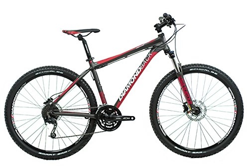 Bicicletas de montaña : Diamondback Response - Bicicleta de Cross Country, Color Negro / Rojo, 16"
