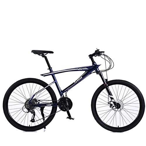 Bicicletas de montaña : EASSEN Bicicleta de montaña de 26 Pulgadas para Adultos, Marco de aleación de Aluminio 27-velocidades en Bicicleta de absorción de Golpes de 47 velocidades con Frenos mecán Dark Blue