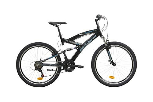 Bicicletas de montaña : F.Lli Schiano Energy Bicicleta de suspensión Completa, Men's, Negro-Azul, 26''