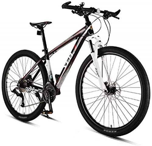 Bicicletas de montaña : FFKL Bicicleta De Montaña Plegable, Rueda De Bicicleta De Montaña De 29 Pulgadas Bicicleta De Engranaje De 33 Velocidades Radios De Cercanías Bicicleta De Carretera Urbana Damas Adultas, Black Red