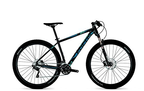 Bicicletas de montaña : Focus Black Forest 29R 2.0 30 Gang-Kette Herren MTB 29 Zoll 2014 47 cm magicblack-matt(blue / light blue)