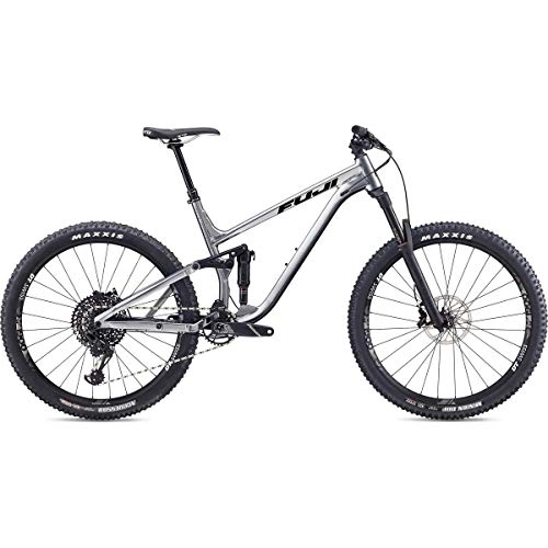 Bicicletas de montaña : Fuji Auric 27.5 1.1 Bicicleta de suspensión completa 2019 plateada 43.5 cm (17") 27.5" (650b)