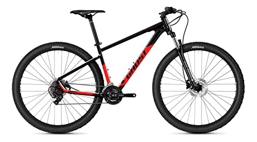Bicicletas de montaña : Ghost Kato 29R 2022 - Bicicleta de montaña (44 cm), color negro y rojo