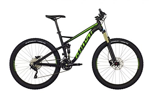 Bicicletas de montaña : Ghost Kato FS 3-Montaa suspendida-27, 5"verde / negro 2016montaña Serious, color negro, tamao 42 cm