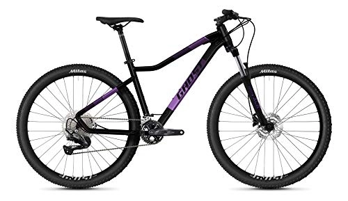 Bicicletas de montaña : Ghost Lanao Advanced 27.5R AL W 2021 - Bicicleta de montaña para mujer (talla XS, 36 cm), color negro y morado