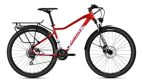 Bicicletas de montaña : Ghost Lanao EQ 27.5R 2022 - Bicicleta de trekking para mujer (M / 44 cm), color rojo y morado